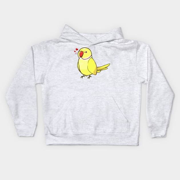 Ringneck Parakeet 3 Kids Hoodie by Shemii